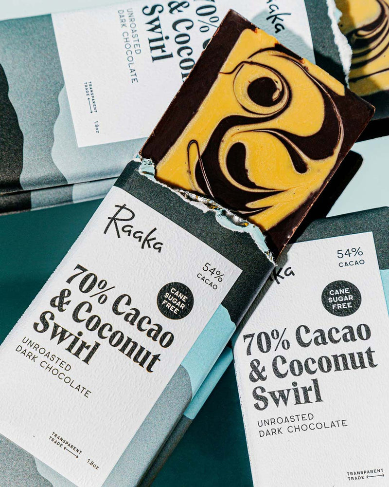 70% Cacao & Coconut Swirl