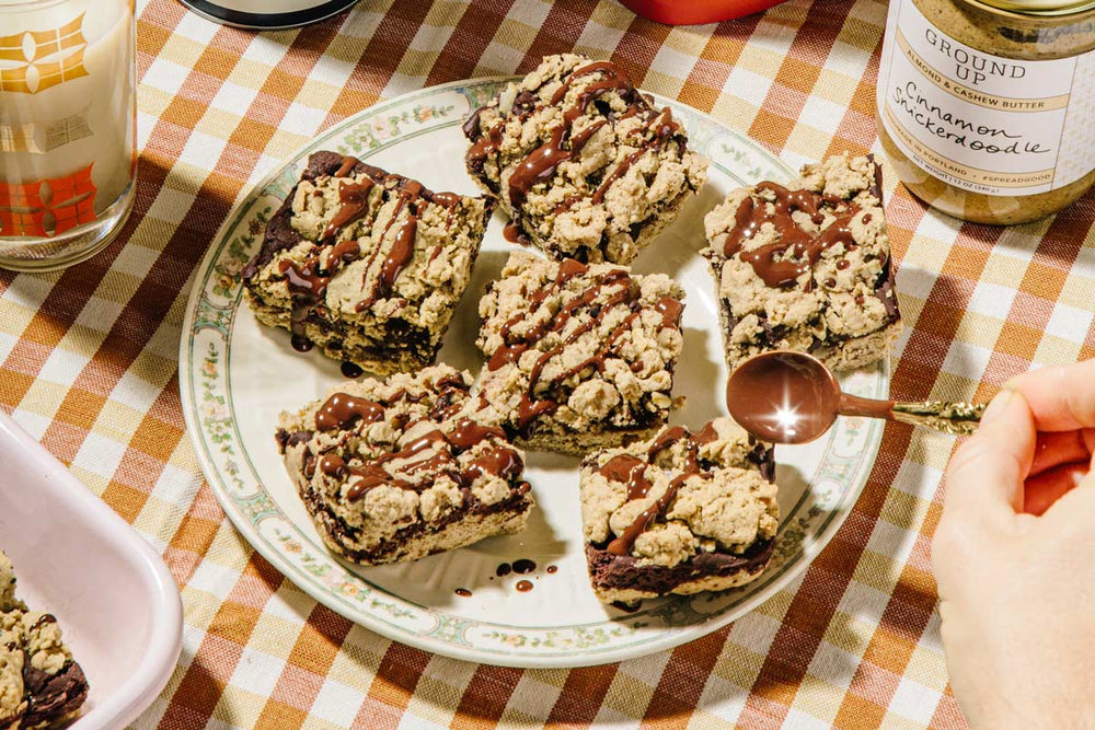 Salted Snickerdoodle Fudge Bars