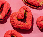 Heart Shaped Choux with Chocolate Crèmeux and Pecan Praline
