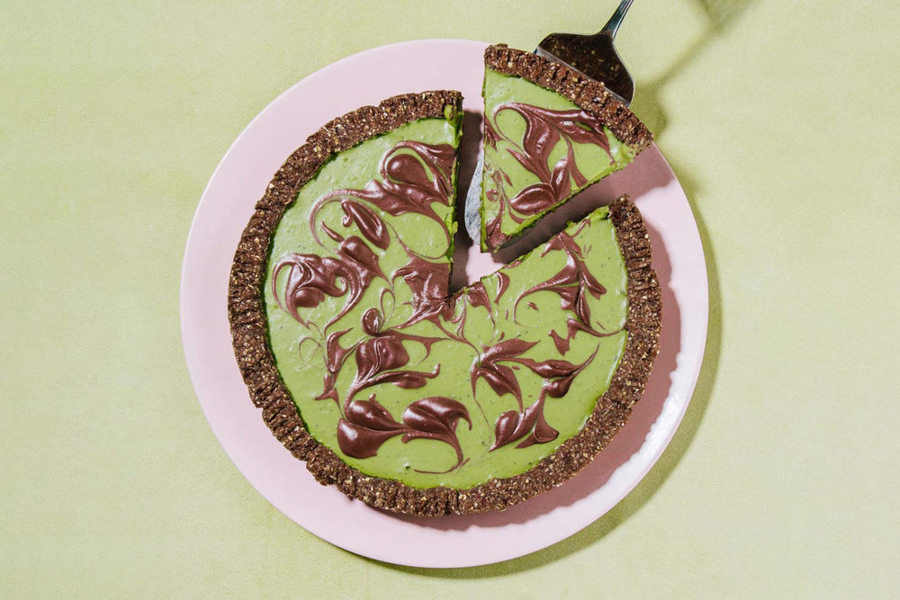 Matcha Grasshopper Pie (V, GF & RSF)