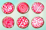 Candy Cane Hot Chocolate Cookies (V & GF)