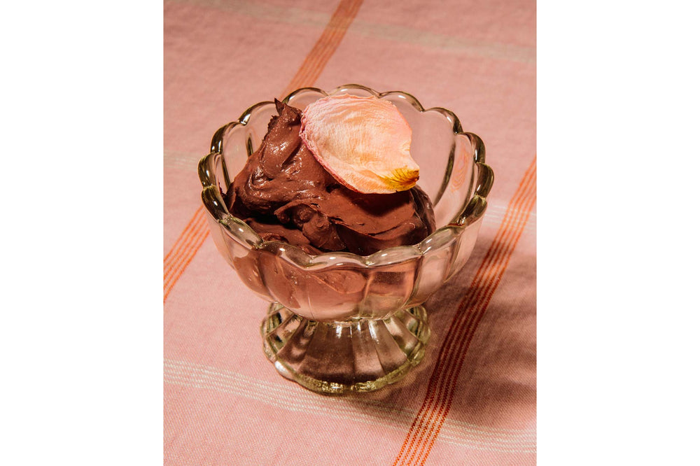 Rose Cardamom Chocolate Mousse (V)