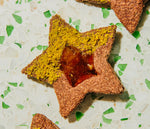 Chocolate Linzer Cookies with Blood Orange and Pistachio (V & GF)