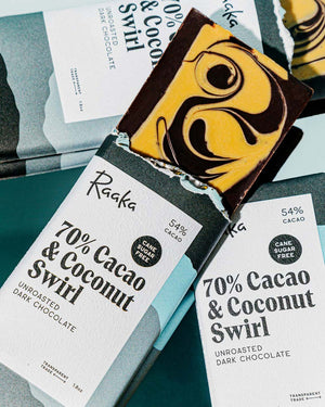 
                  
                    70% Cacao & Coconut Swirl
                  
                