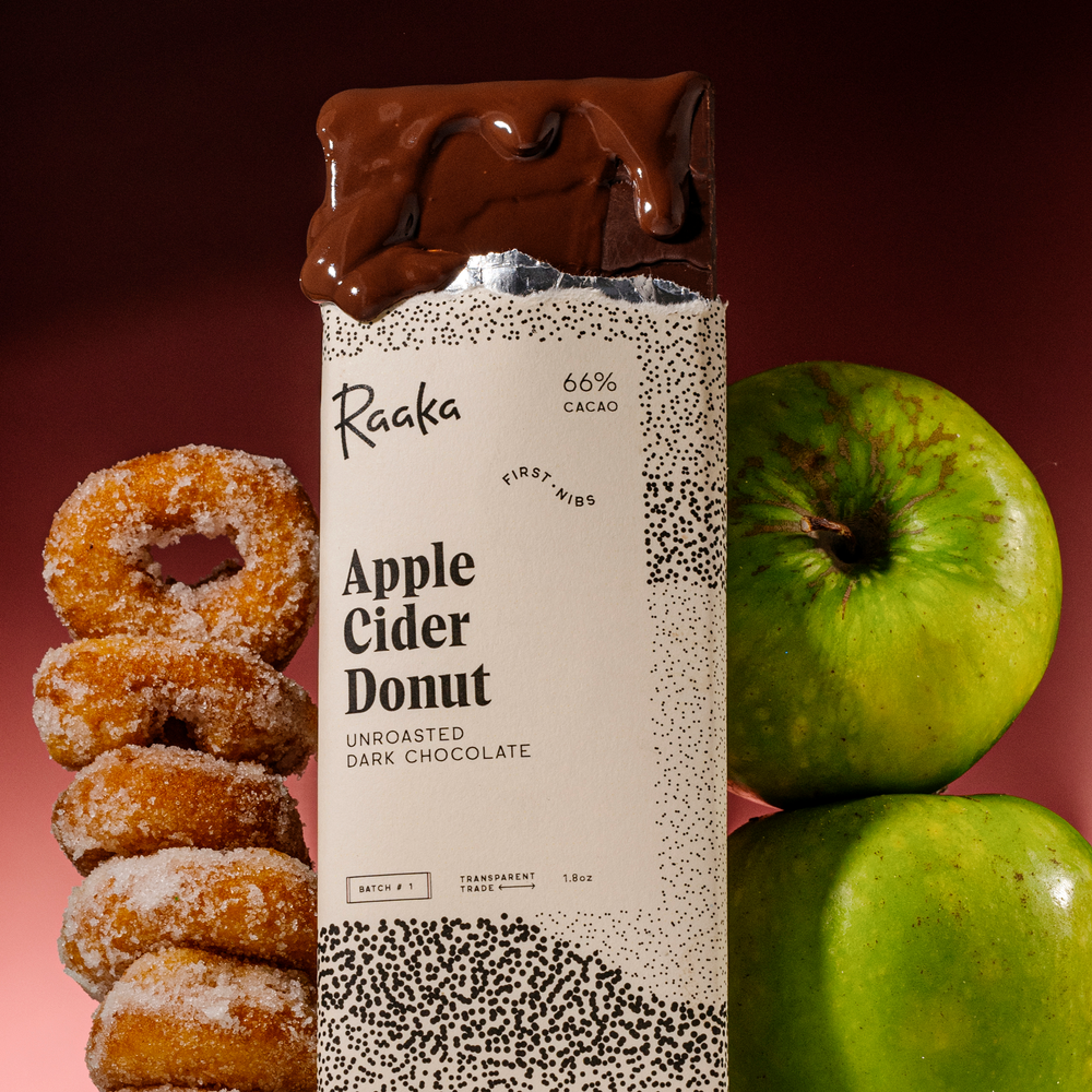 apple cider donut bar and ingredients 