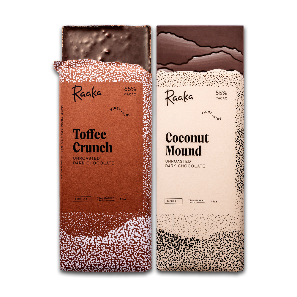 First Nibs Two Bar Toffee Crunch and Coconut Mound