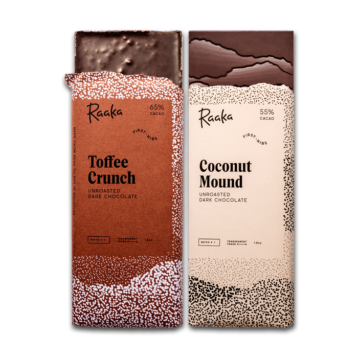 First Nibs Two Bar Toffee Crunch and Coconut Mound