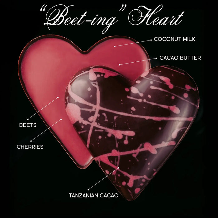 Beeting Heart with cross-section visible: pink filling inside.