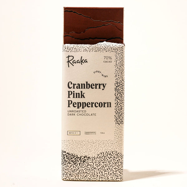 Cranberry Pink Peppercorn - Raaka Chocolate