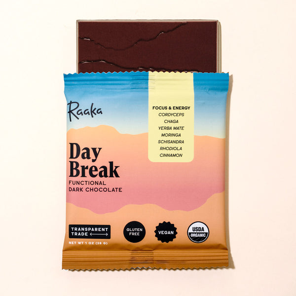 Day Break Functional Morning Dark Chocolate - Raaka Chocolate