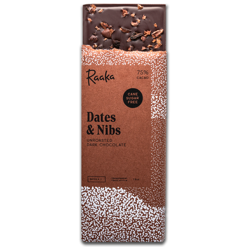 DATE AND NIBS BAR IN WRAPPER