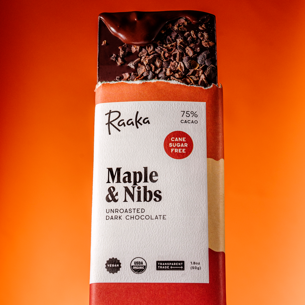 Maple & Nibs with melt - Raaka Chocolate