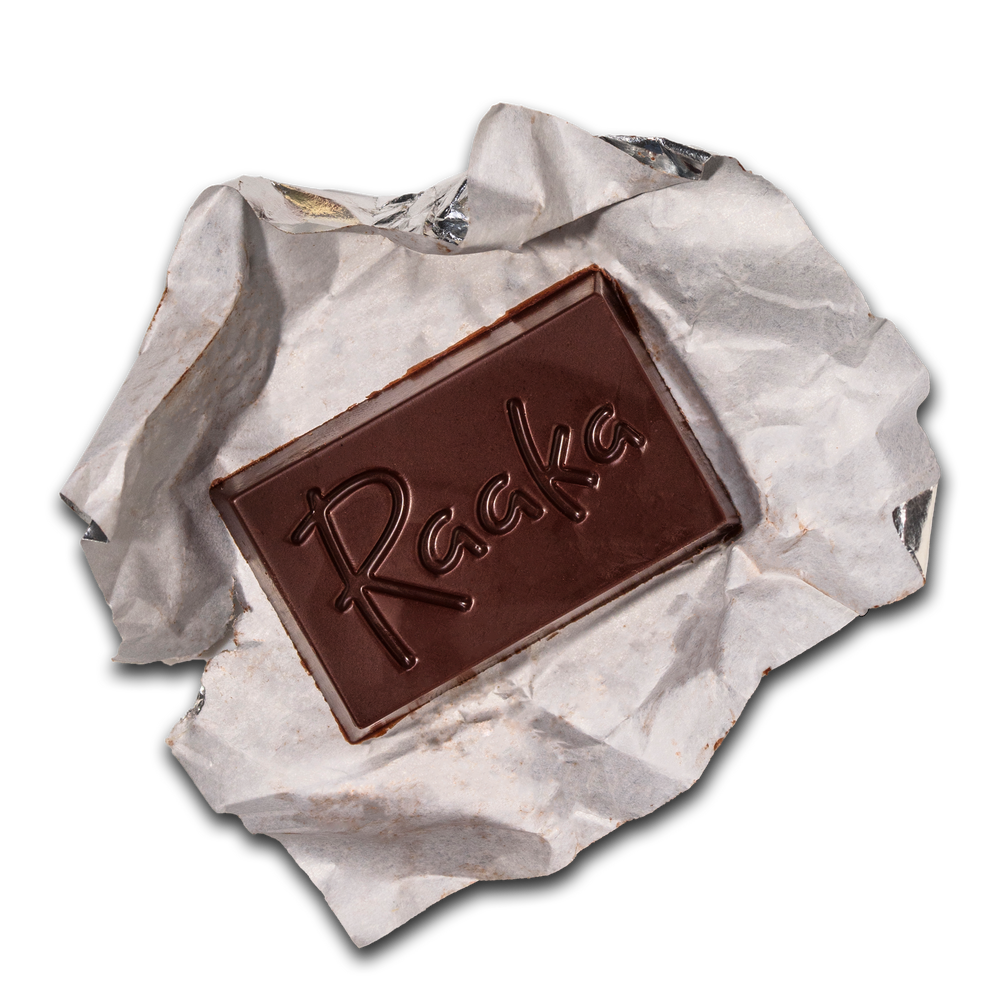 Mini Chocolate on a foil wrapper
