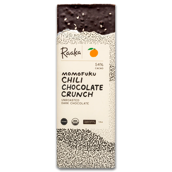 Momofuku Chili Chocolate Crunch - Raaka Chocolate