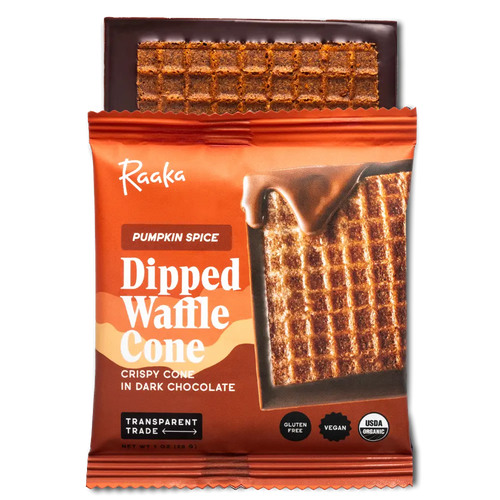 Pumpkin Spice Dipped Waffle Cone