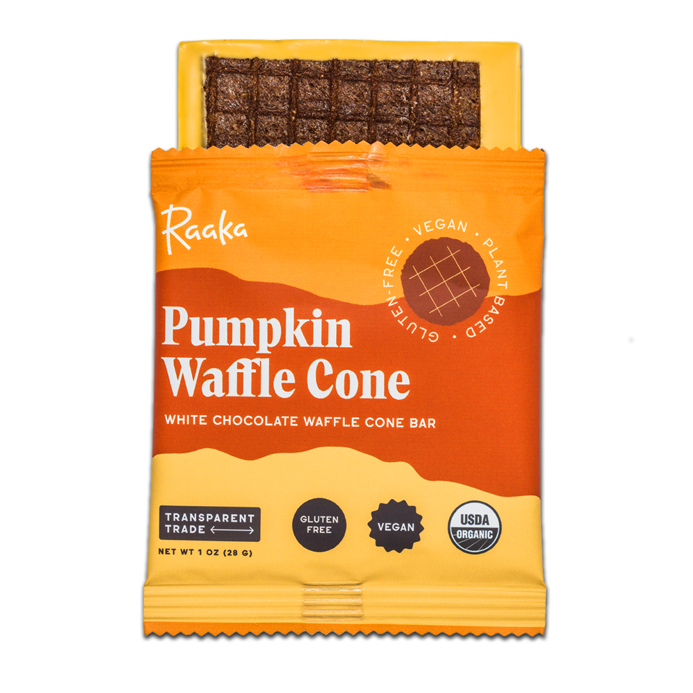Pumpkin Waffle Cone (Box of 10) - Raaka Chocolate