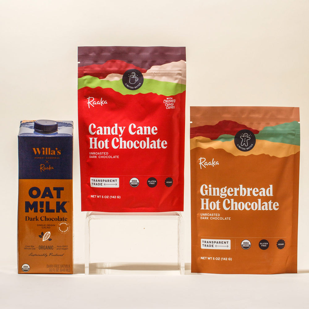 Holiday Hot Chocolate Oat Milk Bundle - Raaka Chocolate