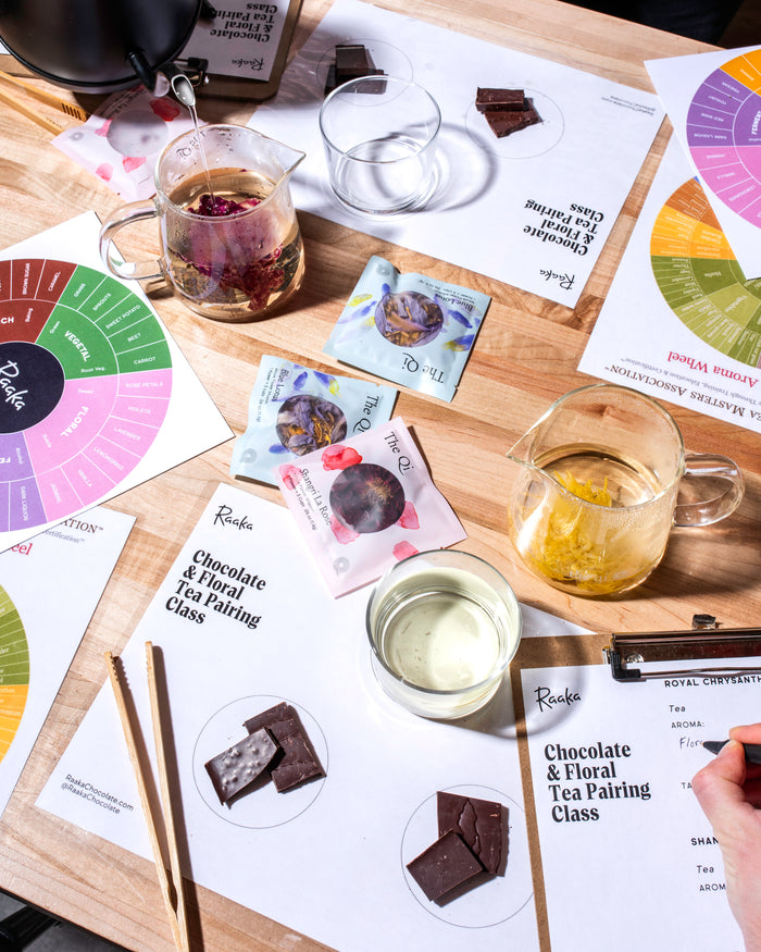 Qi tea and chocolate pairing