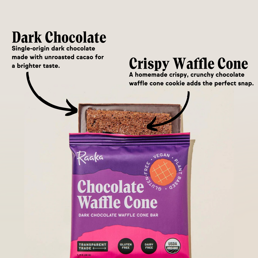 
                  
                    Chocolate Waffle Cone (Box of 10) - Raaka Chocolate
                  
                