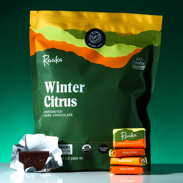 Winter Citrus Minis Bag | Dark Chocolate Snacks | Holiday