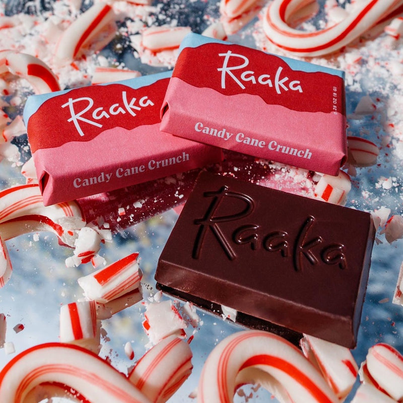 Candy Cane Crunch Minis Bag - Raaka Chocolate