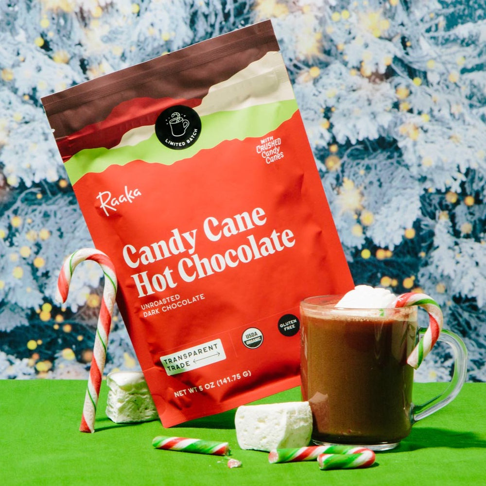 
                  
                    Candy Cane Hot Chocolate - Raaka Chocolate
                  
                