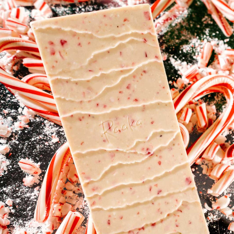 Candy Cane White Chocolate - Raaka Chocolate