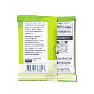 
                  
                    Matcha Waffle Cone (Box of 10) - Raaka Chocolate
                  
                