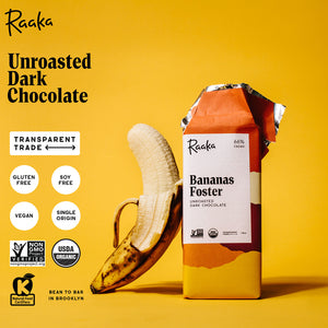 
                  
                    Bananas Foster 66% Cacao Dark Chocolate - Raaka Chocolate
                  
                