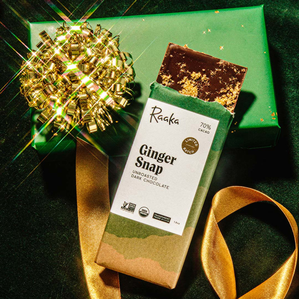 Raaka Chocolate Ginger Snap - Holiday Chocolate - Limited Batch