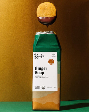 
                  
                    Ginger Snap - Limited Batch Holiday Gift Chocolate - Raaka Chocolate
                  
                