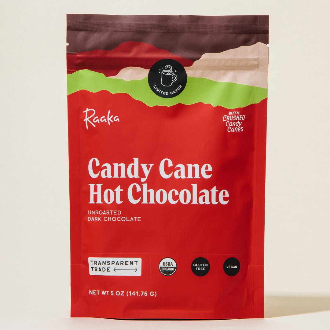 Candy Cane Hot Chocolate Raaka Chocolate