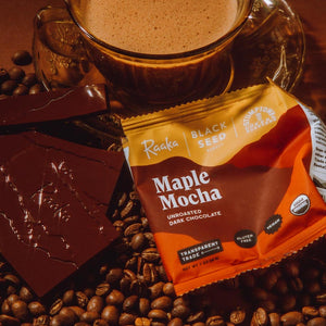 
                  
                    Maple Mocha Chocolate - Raaka Chocolate - Stumptown Coffee - Black Seed Bagels
                  
                