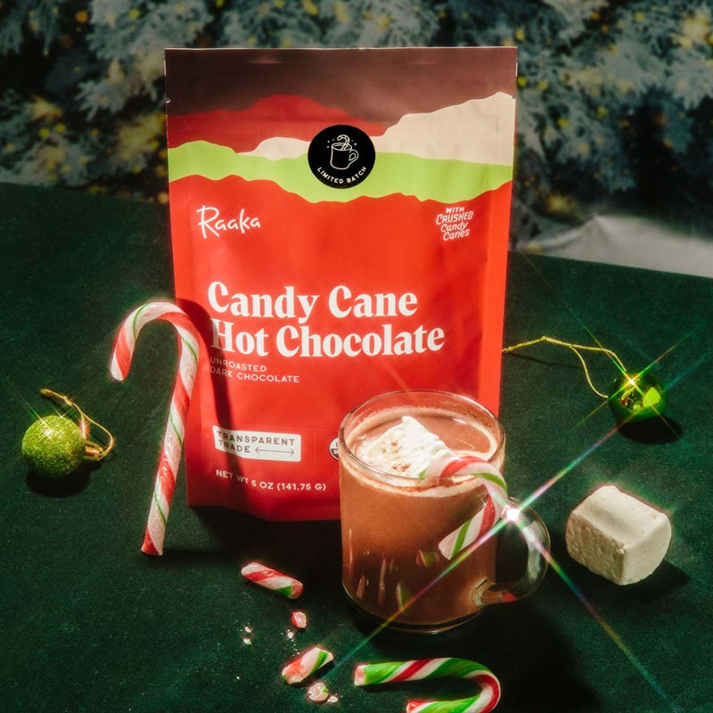 Candy Cane Hot Chocolate - Raaka Chocolate