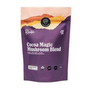 
                  
                    Cocoa Magic Mushroom Blend - Adaptogenic Hot Chocolate Mix - Vegan Drinking Chocolate - Raaka Chocolate
                  
                