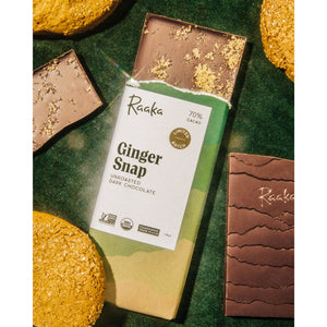 
                  
                    Ginger Snap - Limited Batch Holiday Gift Chocolate - Raaka Chocolate
                  
                