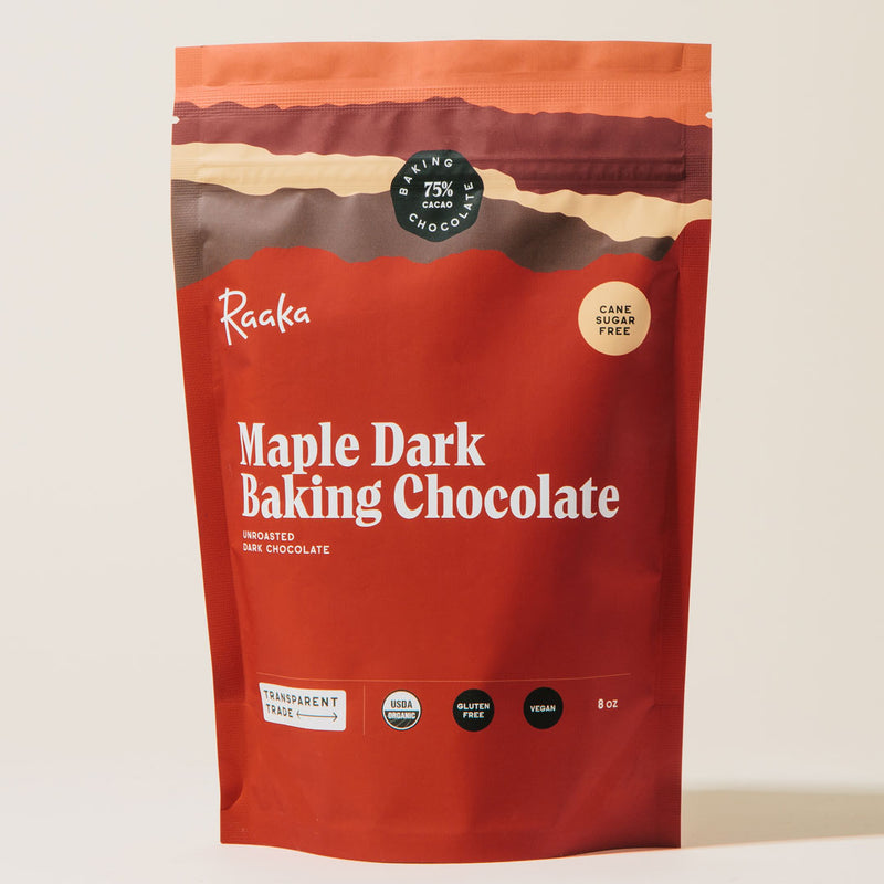 Maple Dark Baking Chocolate - Raaka Chocolate