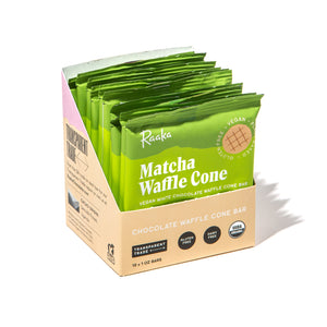 
                  
                    Matcha Waffle Cone (Box of 10) - Raaka Chocolate
                  
                