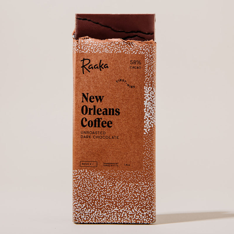 New Orleans Coffee | Limited-Batch Dark Chocolate | Raaka Chocolate