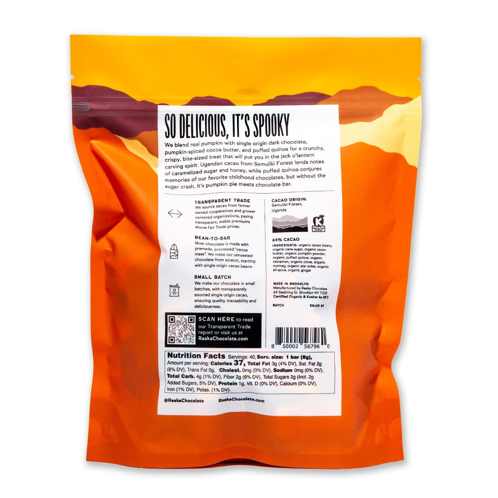 
                  
                    Pumpkin Crunch Minis Bag - Raaka Chocolate
                  
                