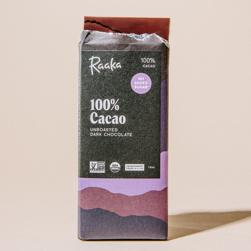 100 dark chocolate bar - 100% cacao unsweetened dark chocolate