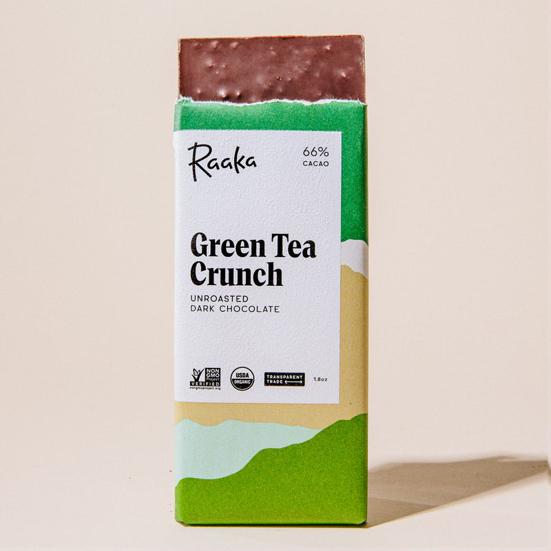 Green Tea Crunch - Raaka Chocolate