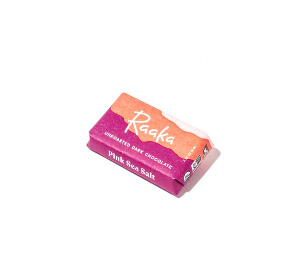 Pink Sea Salt Minis Box (Box of 100) - Raaka Chocolate