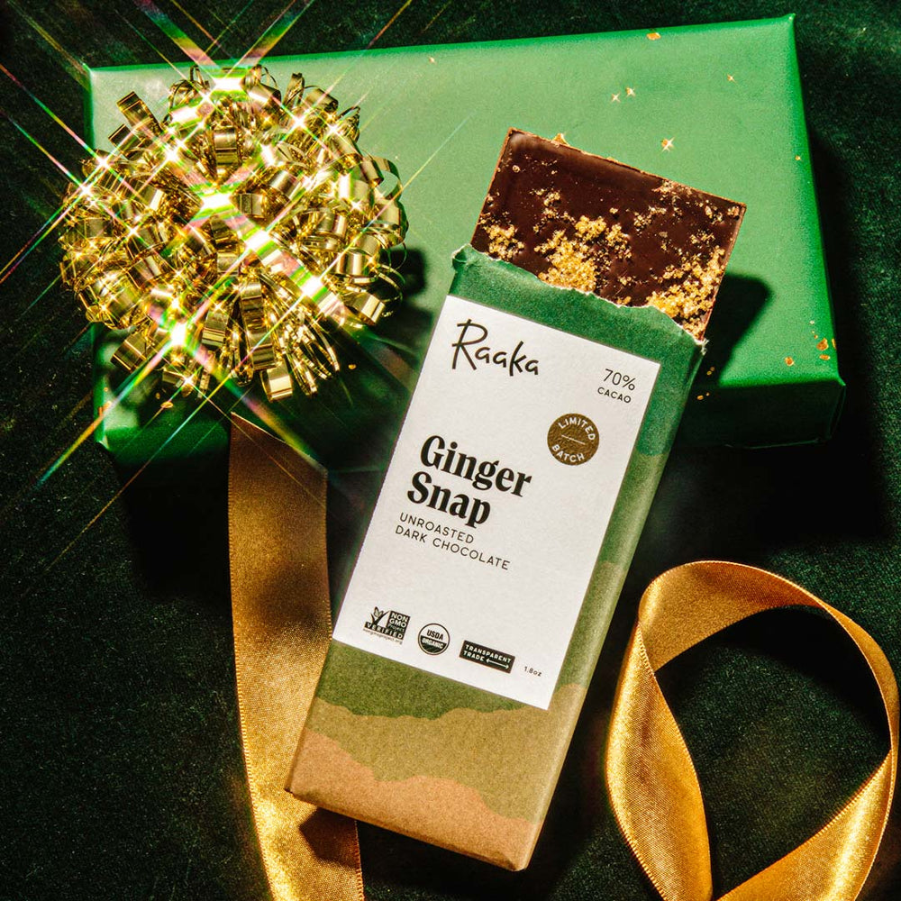 
                  
                    Ginger Snap - Limited Batch Holiday Gift Chocolate - Raaka Chocolate
                  
                