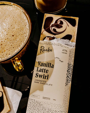 
                  
                    Vanilla Latte Swirl | Limited-Batch Dark Chocolate | Raaka Chocolate
                  
                