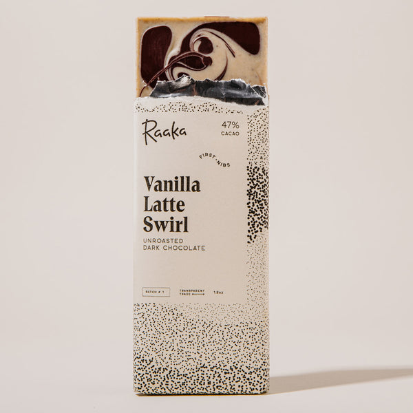 Vanilla Latte Swirl | Limited-Batch Dark Chocolate | Raaka Chocolate