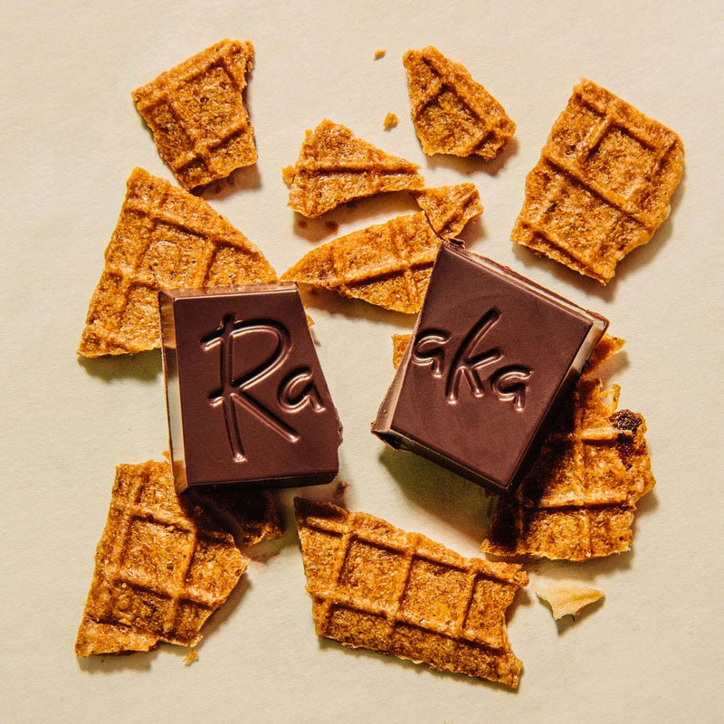 Waffle Crunch Minis Bag - Raaka Chocolate