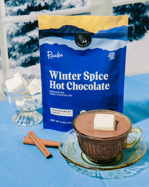 Winter Spice Hot Chocolate - Raaka Chocolate